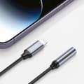 Miniatyrbild 1 av 6: Tech-Protect Ljudadapter Lightning - 3.5mm AUX Hona Nylon Svart