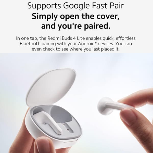 Xiaomi Redmi Buds 4 Lite Trådlösa Hörlurar Vit