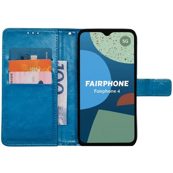 Wallet cover 3-kort Fairphone 4 - Lyseblå