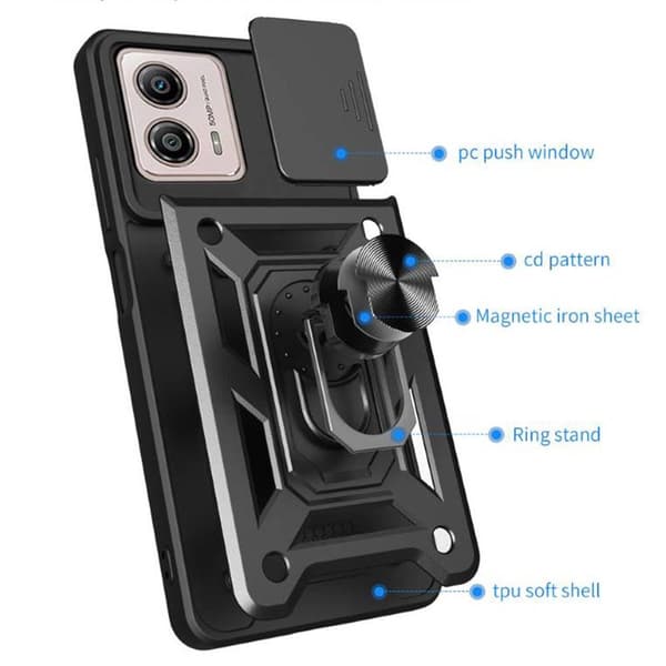 Jazz 3i1 deksel Motorola Moto G23 - Sølv