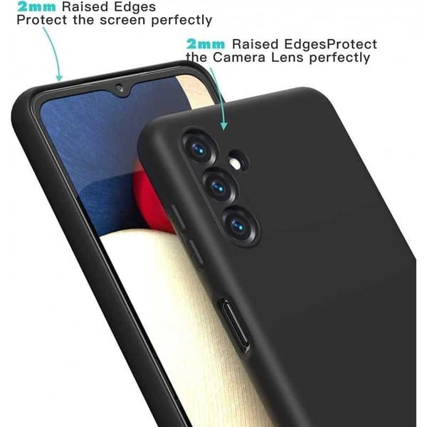 Samsung A14 5G/4G Ultra tyndt blødt gummibelagt mat sort cover