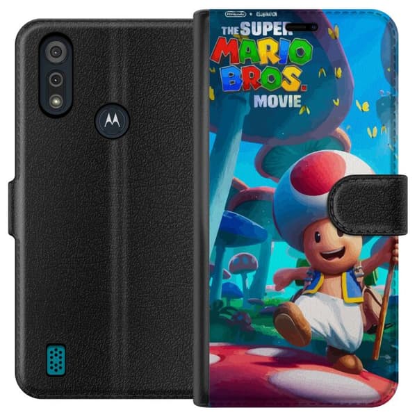 Motorola Moto E6i Lompakkokotelo Super Mario Bros