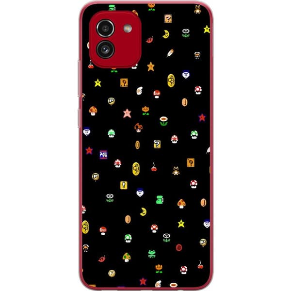 Samsung Galaxy A03 Läpinäkyvä kuori Super Mario Bros