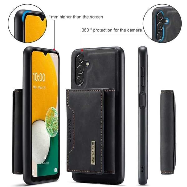 8-SLOTS Samsung A14 5G/4G stødsikkert cover med magnetisk kortholder DG.MING Afmonter