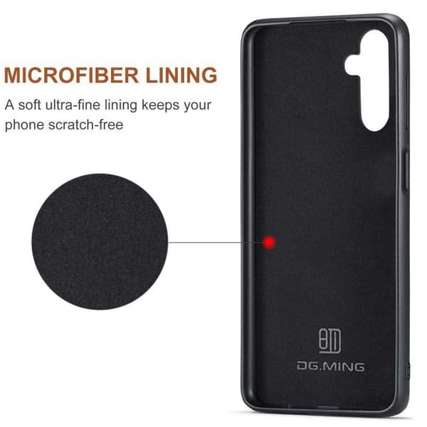 8-SLOTS Samsung A14 5G/4G stødsikkert cover med magnetisk kortholder DG.MING Afmonter