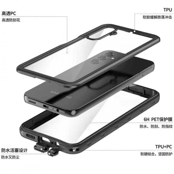 Samsung A14 5G Heltäckande Vattentät Premium Skal - 2m