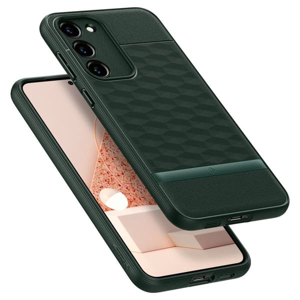 Caseology Samsung Galaxy S23 Plus Kuori Parallax Midnight Green