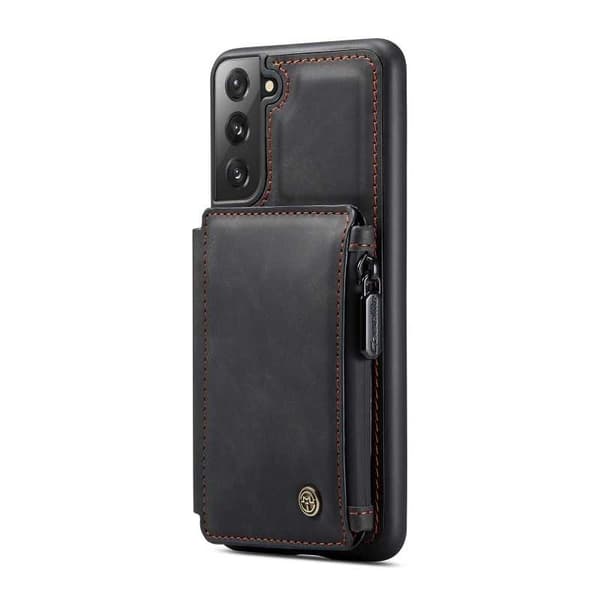 Samsung S22 Plus Cover Kortholder & Lynlås 4-KOMPARTMENT CaseMe Flippr