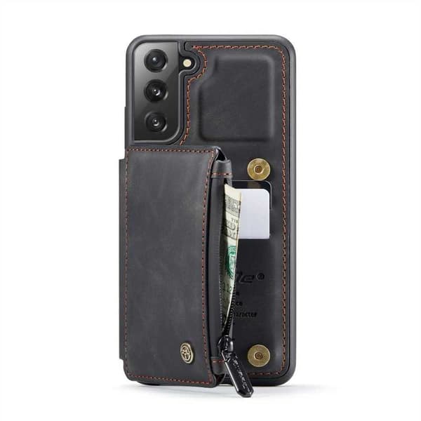 Samsung S22 Plus Cover Kortholder & Lynlås 4-KOMPARTMENT CaseMe Flippr