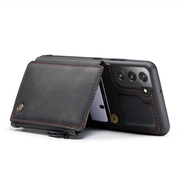 Samsung S22 Plus Cover Kortholder & Lynlås 4-KOMPARTMENT CaseMe Flippr