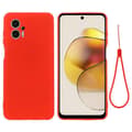 Miniatyrbild 2 av 3: Liquid silikon skal Motorola Moto G73 - China Red