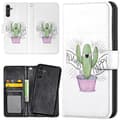 Pikkukuva 1 / 2: Samsung Galaxy A13 5G/A04s - Lompakkokotelo/Kuoret Happy Cactus