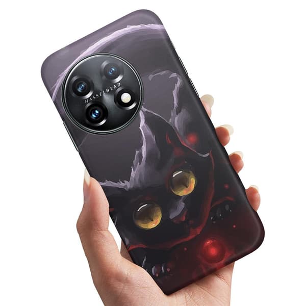 OnePlus 11 5G - Deksel/Mobildeksel Svart Katt
