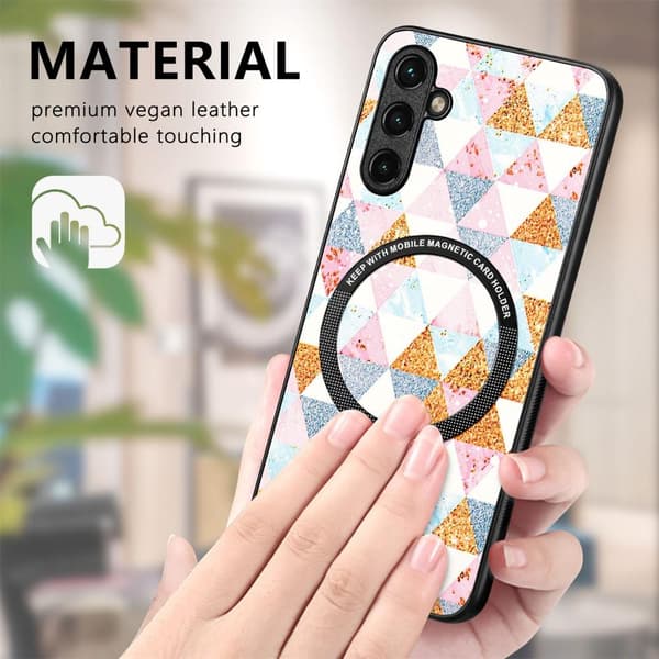 SKALO Samsung A14 4G/5G Motif Suojakuori magneettirenkaalla - #3
