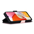 Miniatyrbillede 3 af 7: SKALO Samsung A14 4G/5G MUXMA Saffiano PU-læder Pungetui - Pink