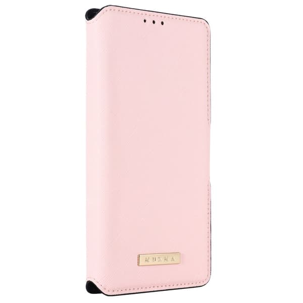 SKALO Samsung A14 4G/5G MUXMA Saffiano PU-læder Pungetui - Pink