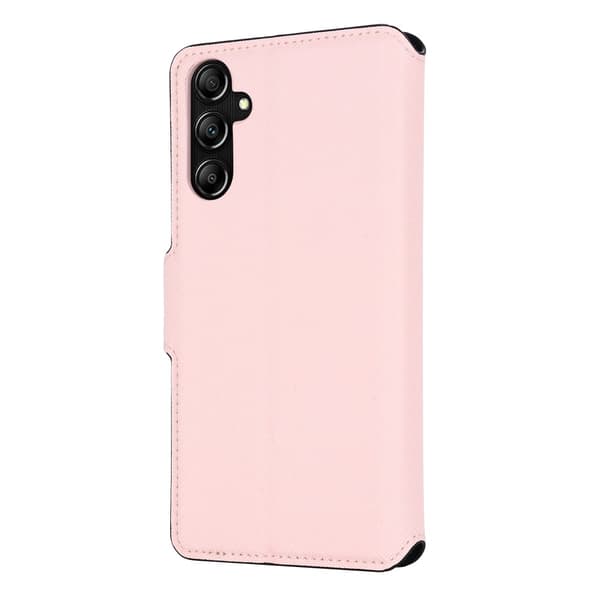 SKALO Samsung A14 4G/5G MUXMA Saffiano PU-læder Pungetui - Pink