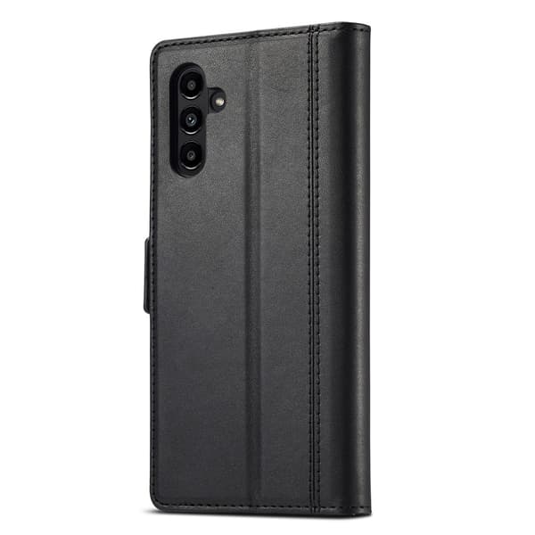 SKALO Samsung A14 4G/5G LC.IMEEKE Lompakkokotelo PU-nahkaa - Musta