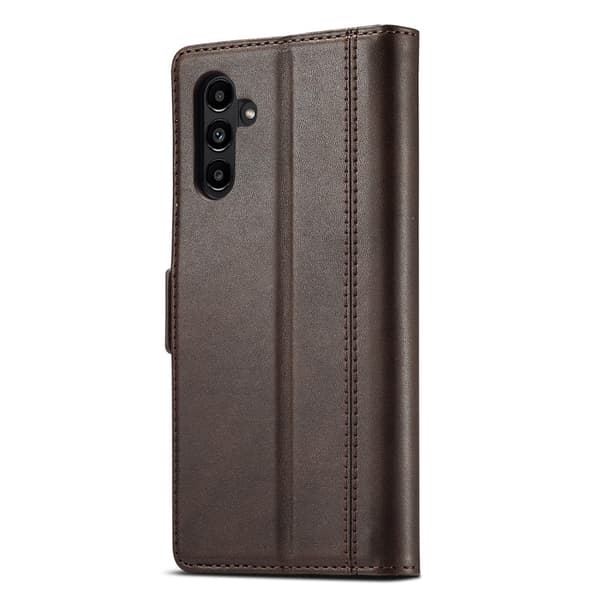 SKALO Samsung A14 4G/5G LC.IMEEKE Lompakkokotelo PU-nahkaa - Ruskea