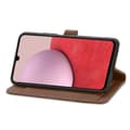 Miniatyrbillede 3 af 6: SKALO Samsung A14 4G/5G Big Wallet Flower Pungetaske - Brun