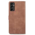 Miniatyrbillede 5 af 6: SKALO Samsung A14 4G/5G Big Wallet Flower Pungetaske - Brun