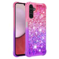 Miniatyrbillede 1 af 7: SKALO Samsung A14 5G Kvicksand Glitter Hjerter TPU Cover - Pink-Lilla