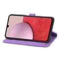 Pikkukuva 4 / 6: SKALO Samsung A14 4G/5G Big Wallet Flower Lompakkokotelo - Violetti