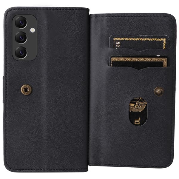 SKALO Samsung A14 5G 10-RUM Flip Cover - Sort