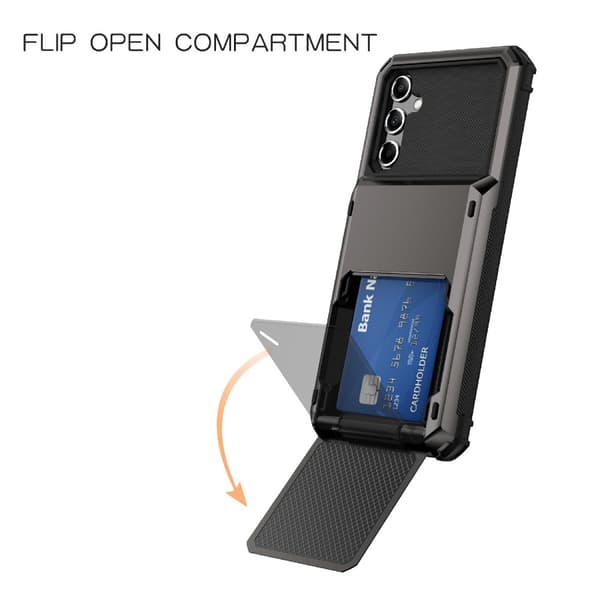 SKALO Samsung A34 5G Armor Cover kortholder - Blå
