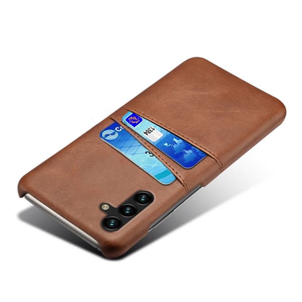 SKALO Samsung A34 5G PU-læder Kortholder Cover - Brun