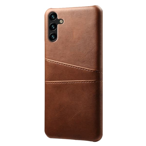 SKALO Samsung A34 5G PU-læder Kortholder Cover - Brun