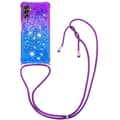 Miniatyrbillede 1 af 5: SKALO Samsung A34 5G Kvicksand Glitter Mobile Collar - Lilla-Blå