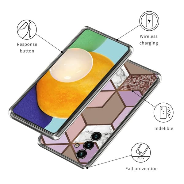 SKALO Samsung A34 5G Marmor TPU-skal - Motiv 1