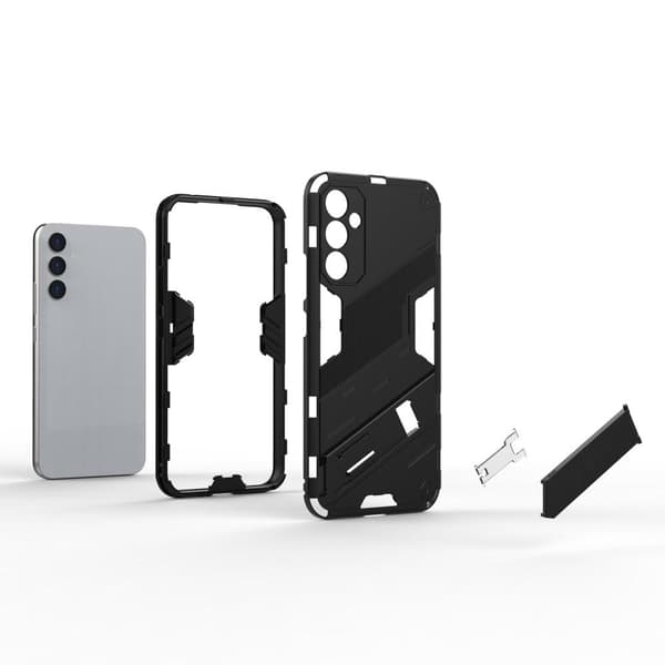 SKALO Samsung A34 5G Hybrid BIBERCAS Suojakuori - Oranssi
