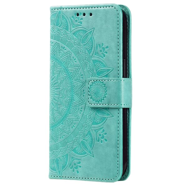 SKALO Samsung A34 5G Mandala Plånboksfodral - Turkos