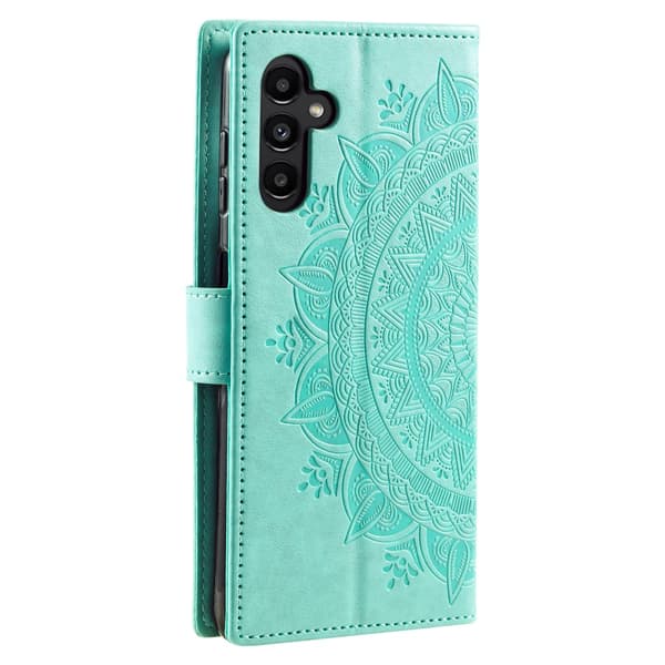 SKALO Samsung A34 5G Mandala Plånboksfodral - Turkos