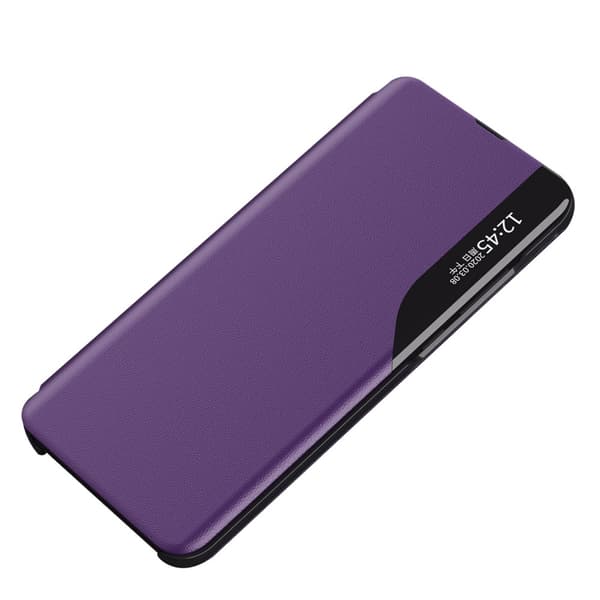 SKALO Samsung A34 5G Clear View Window Kotelo - Violetti