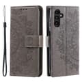 Pikkukuva 1 / 6: SKALO Samsung A34 5G Mandala lompakkokotelo - Harmaa