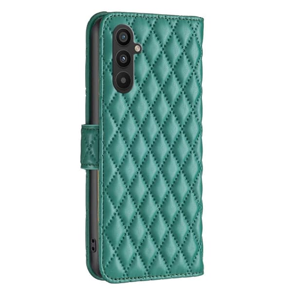 SKALO Samsung A34 5G BINFEN COLOR Tikattu Lompakko - Vihreä