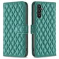 Pikkukuva 1 / 7: SKALO Samsung A34 5G BINFEN COLOR Tikattu Lompakko - Vihreä