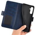 Pikkukuva 4 / 6: SKALO Samsung A34 5G Premium Wallet Lompakkokotelo - Sininen