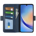 Pikkukuva 2 / 6: SKALO Samsung A34 5G Premium Wallet Lompakkokotelo - Sininen