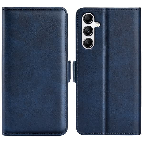 SKALO Samsung A34 5G Premium Wallet Lompakkokotelo - Sininen
