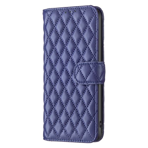 SKALO Samsung A34 5G BINFEN COLOR Quiltat Plånbok - Blå