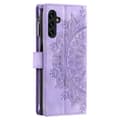 Pikkukuva 10 / 10: SKALO Samsung A34 5G Big Wallet Mandala Lompakkokotelo - Violetti