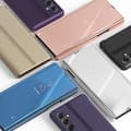 Pikkukuva 8 / 8: SKALO Samsung A34 5G Clear View Mirror Lompakko - Sininen