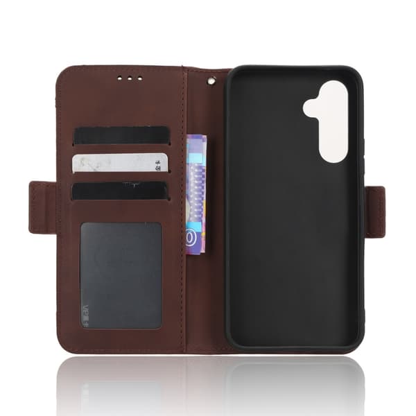 SKALO Samsung A34 5G 6-lokeroa Lompakkokotelo - Ruskea