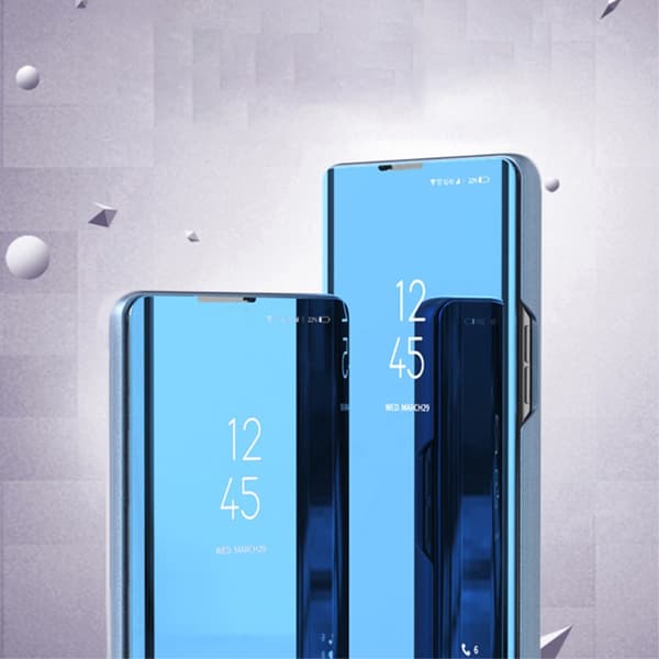 SKALO Samsung A54 5G Clear View Flip Cover - Guld