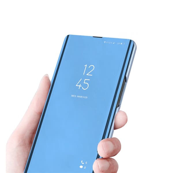 SKALO Samsung A54 5G Clear View Flip Cover - Guld