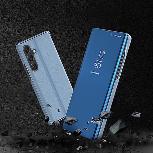 SKALO Samsung A54 5G Clear View Flip Cover - Lilla